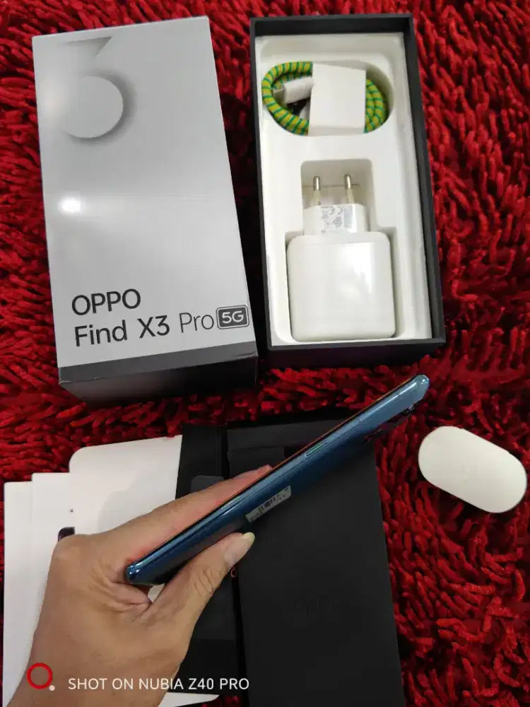 Oppo Find X3 Pro 12/256GB Bekas Garansi Resmi Fullset Mulus Original