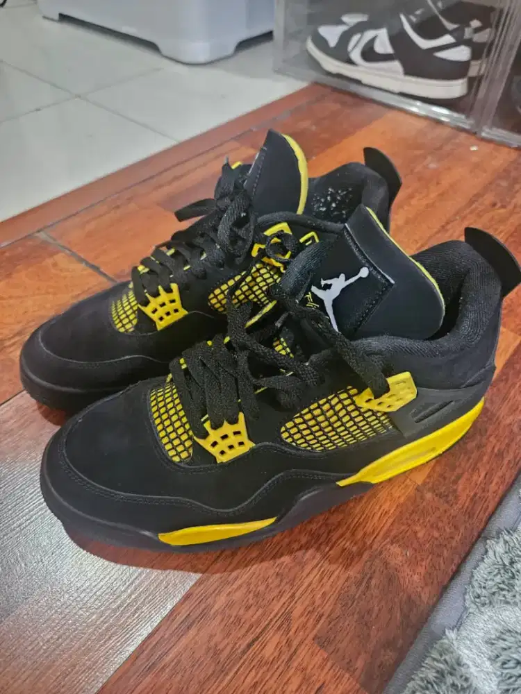 Jual Nike Air Jordan 4 Black Thunder Ori
