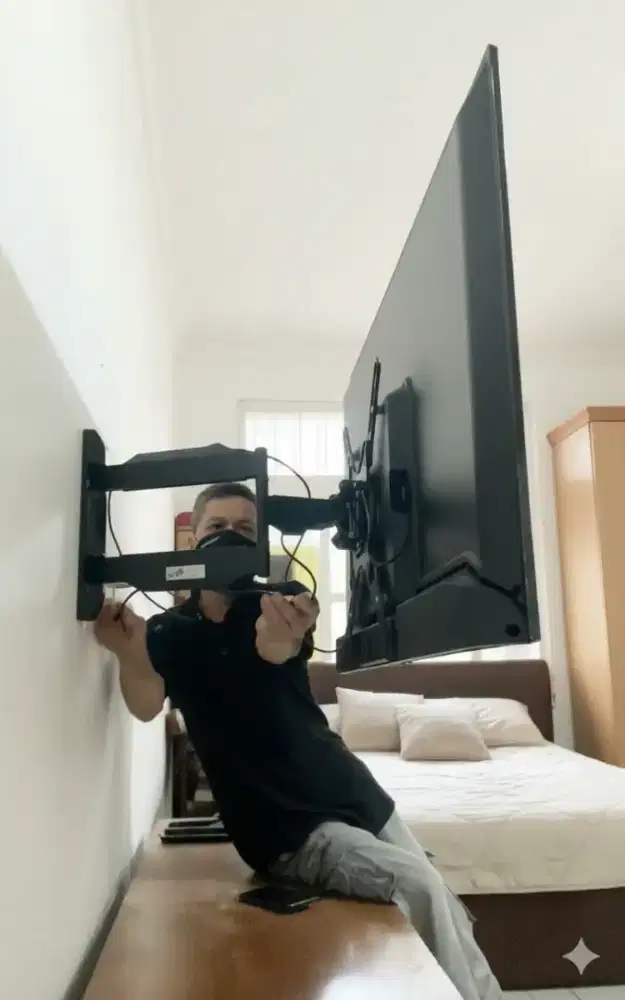 pasang & jual bracket swivel yg bisa belok kiri kanan utk gantungan tv