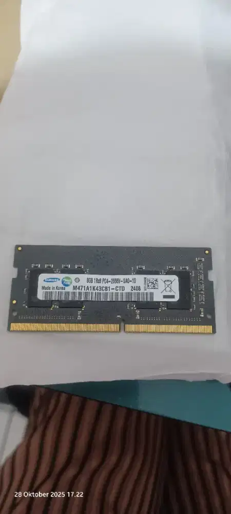 RAM 8GB PC4-2666V-SAO-10