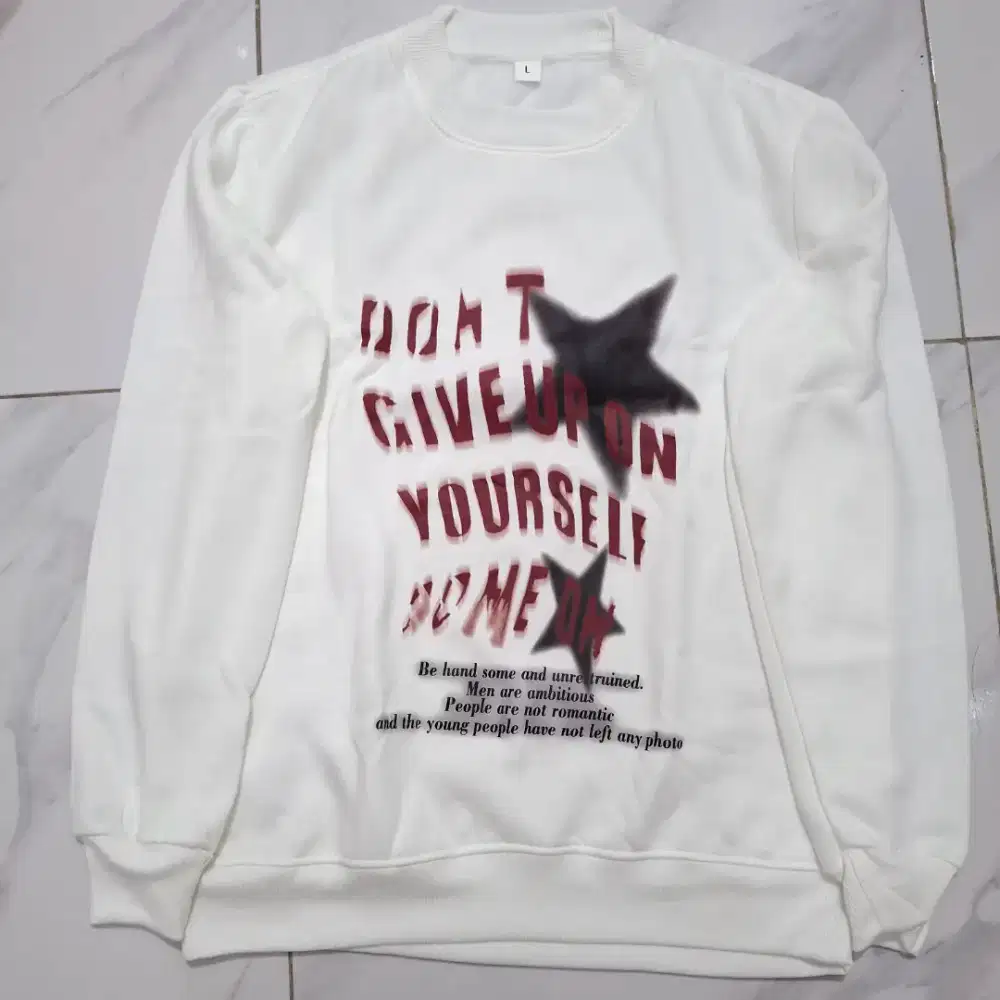 Sweater Crewneck Pria Wanita
