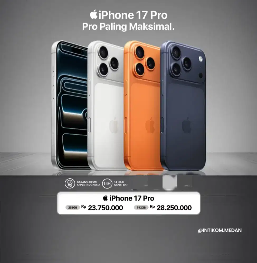 Cicilan Iphone 17pro 256gb gratis 2x cicilan