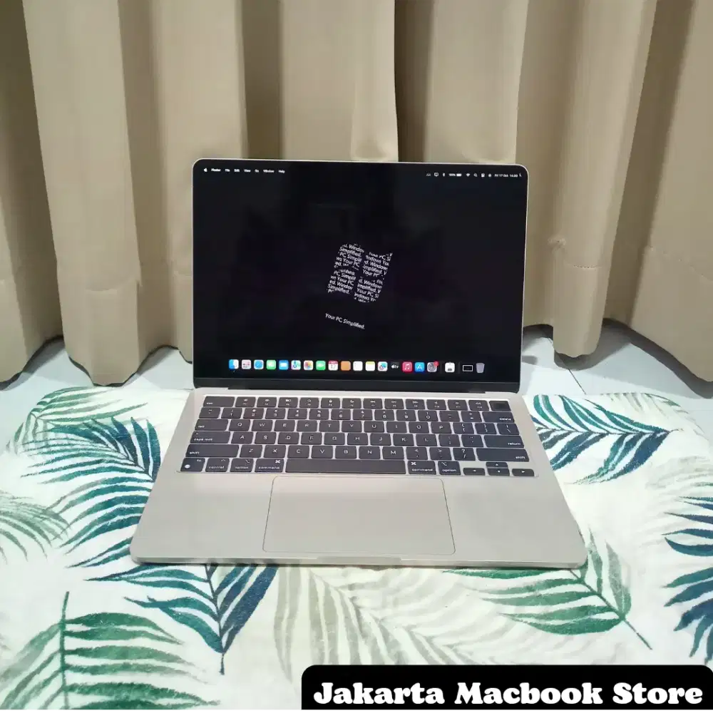 Macbook Air M2 2022 Starlight ex ibox RAM 8GB SSD 256GB