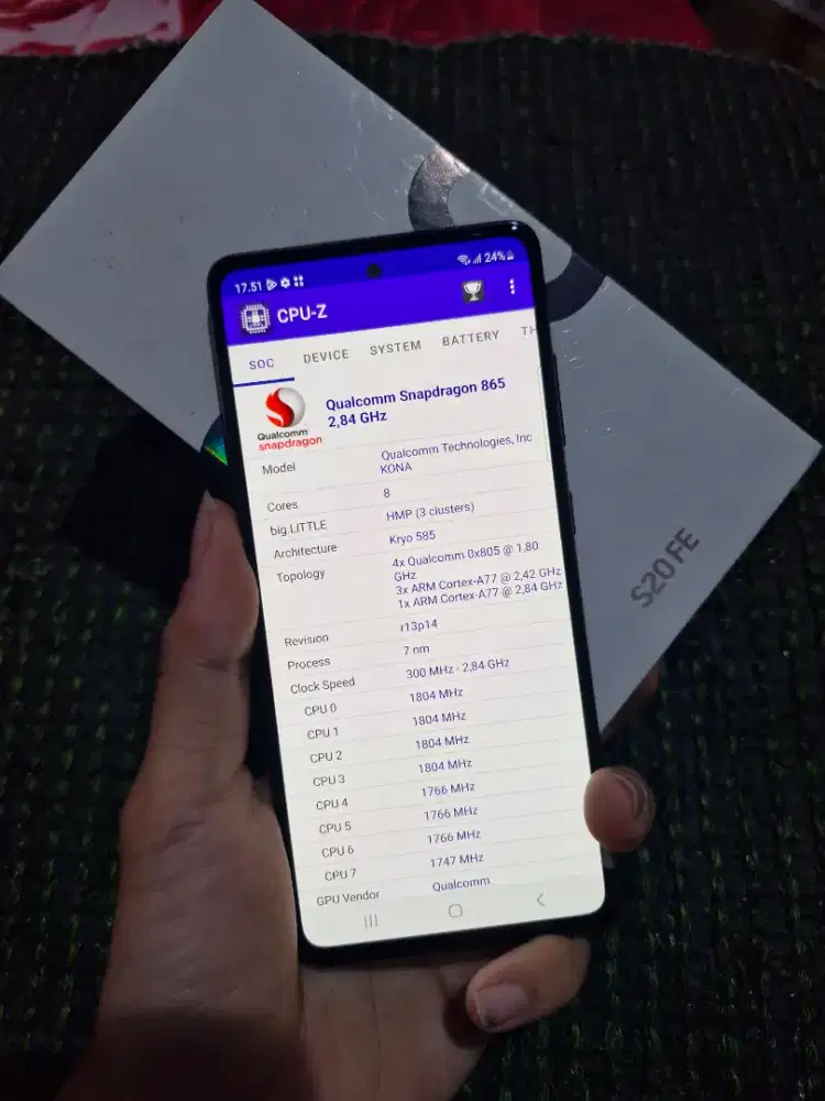SAMSUNG S20 FE 8/128 VERSI SNAPDRAGON RESMI SEIN