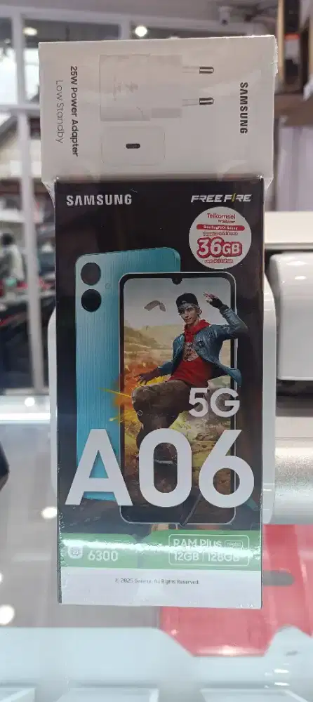 2JTA'AN SAMSUNG A06 5G RAM 6GB ROM 128GB FREE ADAPTOR