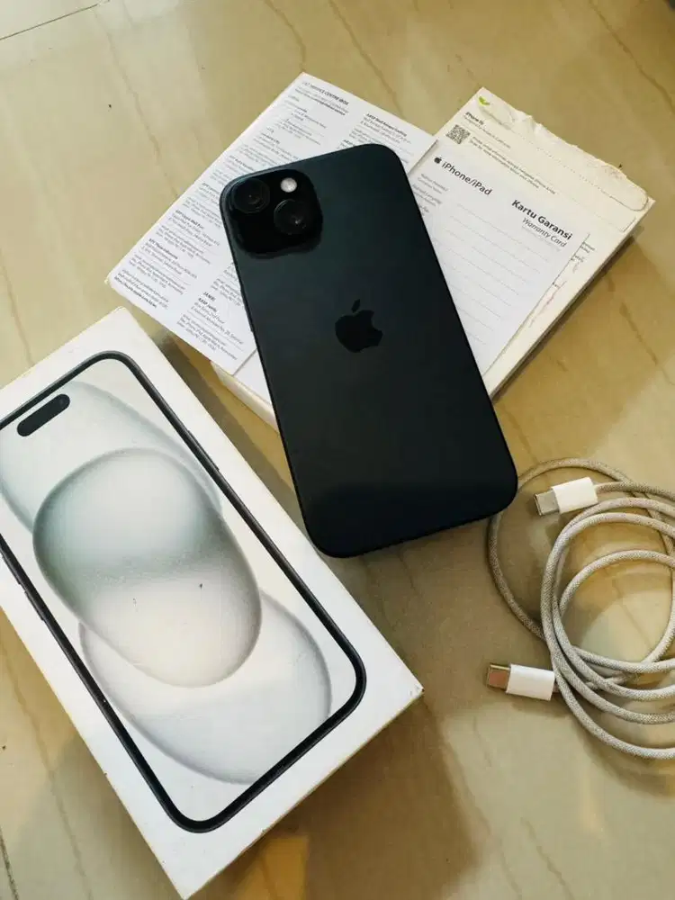 iphone 15 128 ibox bh 99% full ori