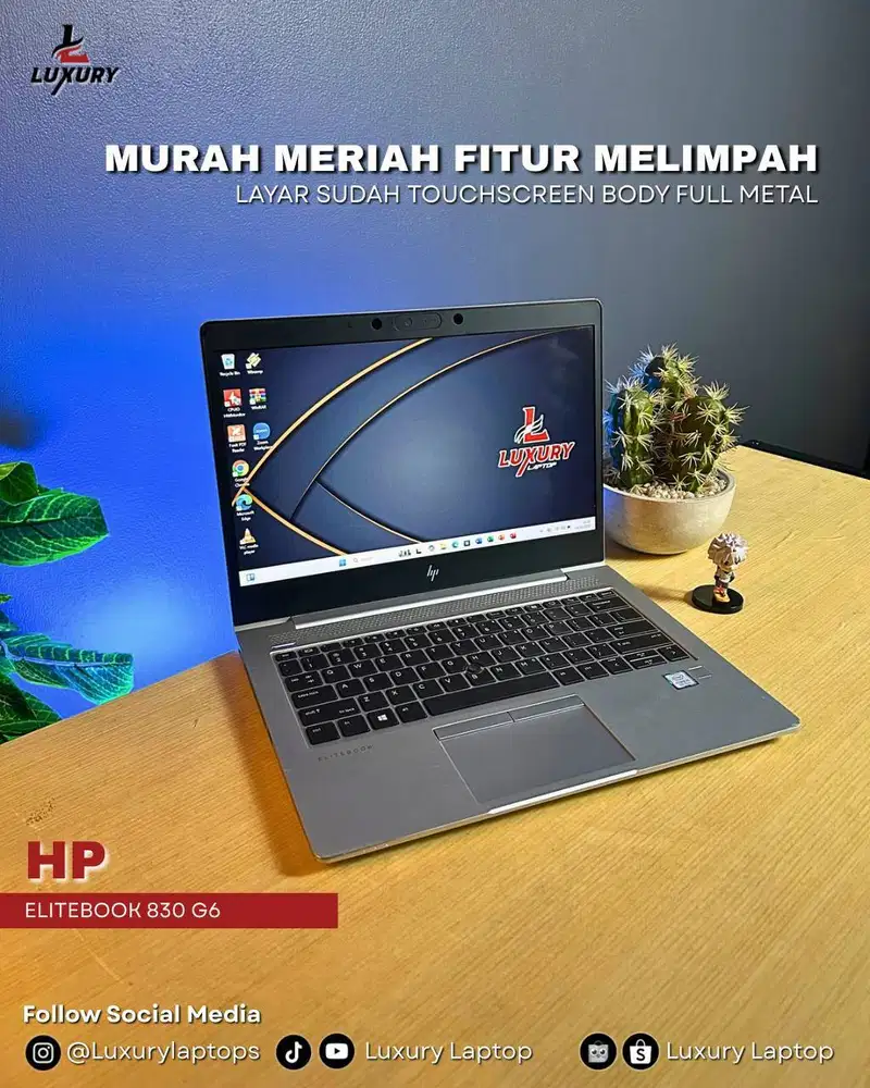 LAPTOP HP ELITEBOOK 830 G6 SLIM CORE I5 SSD RAM JUAL CEPAT MURAH BU