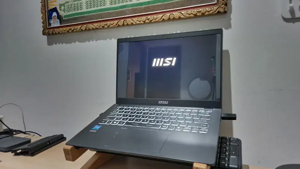 MSI Modern 14 seri C12MO fullset Tipis Ringan 8/512gb intel gen 12