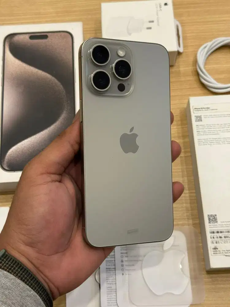iPhone 15 proMax 256Gb Natural Titanium iBox Mulus Perfect