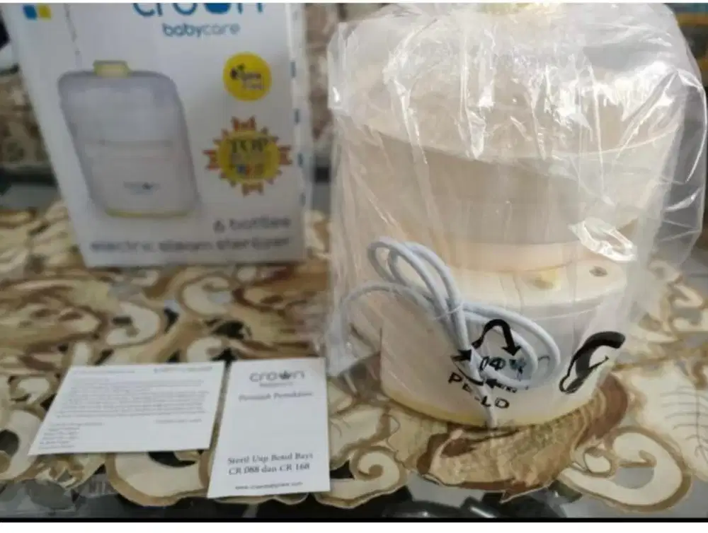 Crown Baby 6 Bottles Steam Sterilizer Alat Steril Uap CR-088