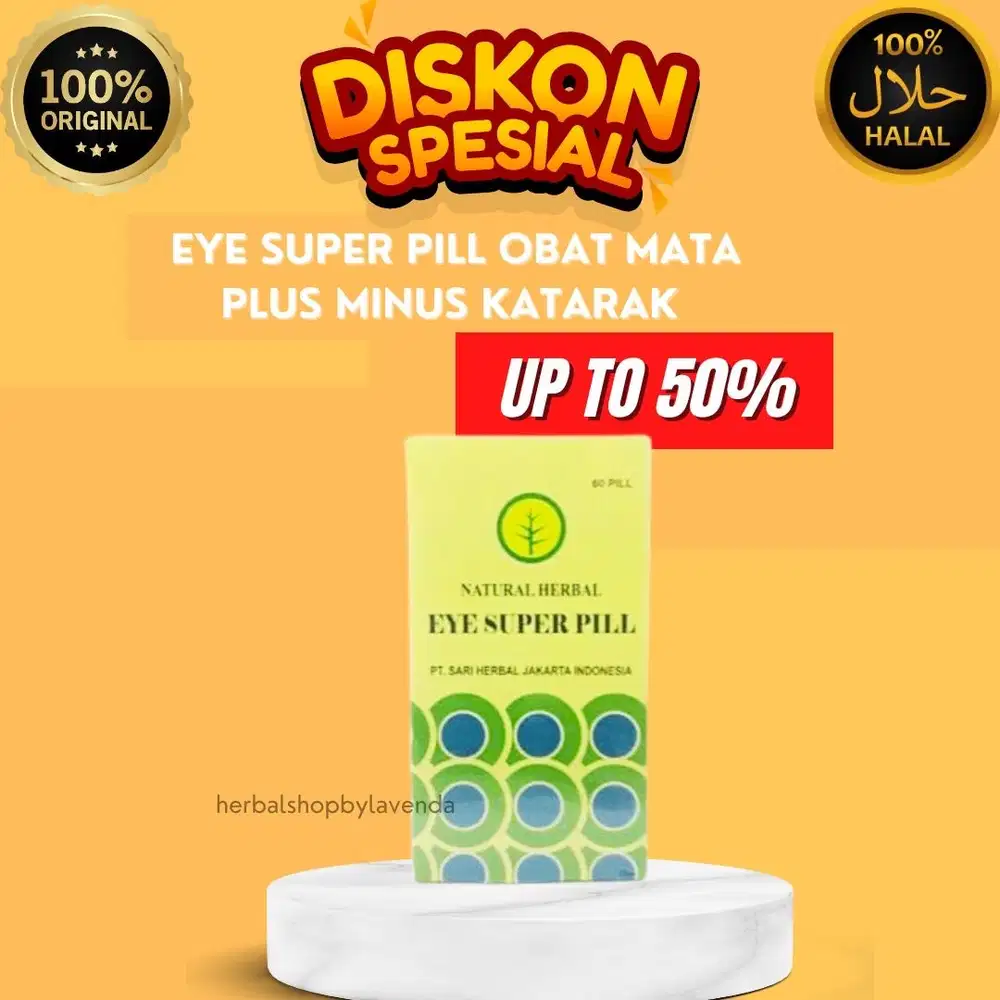 EYE SUPER PILL HERBAL VITAMIN MATA MENGOBATI MATA KATARAK MINUS PLUS