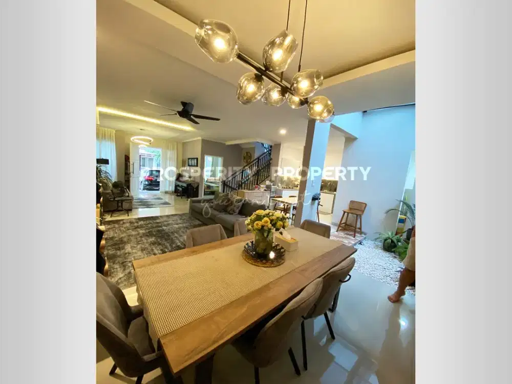 Rumah Sudah Renovasi di Cluster Bohemia Village Semi Furnish Interior Cantik Siap Huni Lebar 8 Meter 4 Kamar Tidur Strategis di Gading Serpong