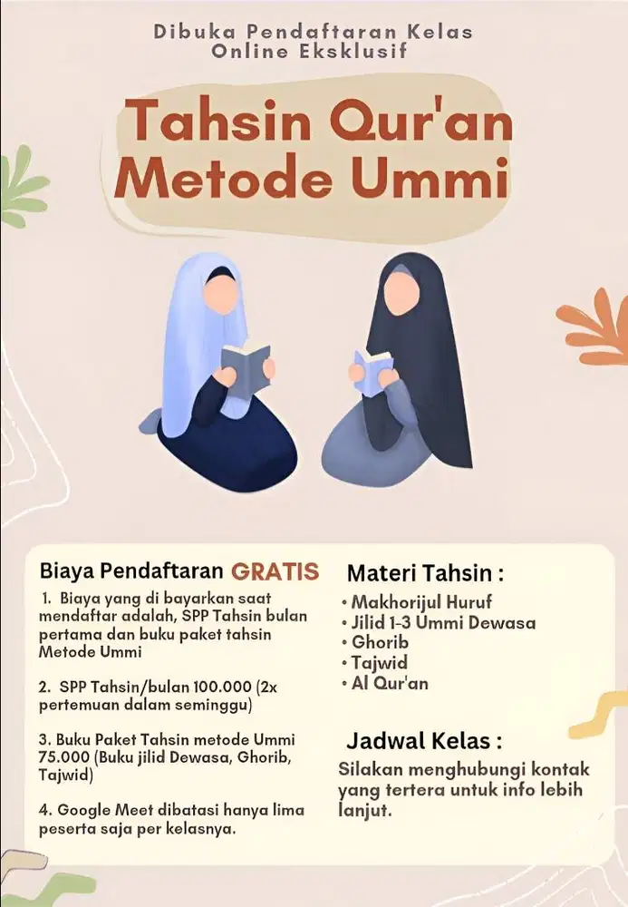Kelas Tahsin Qur'an Online