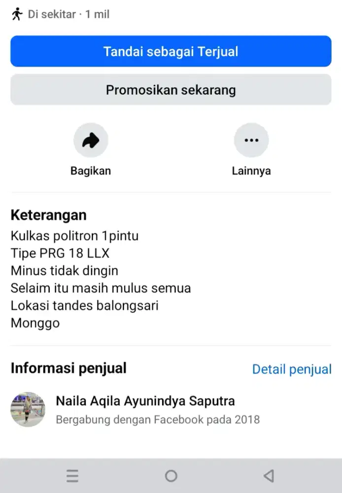 Politron tipe PRG 18 XXL