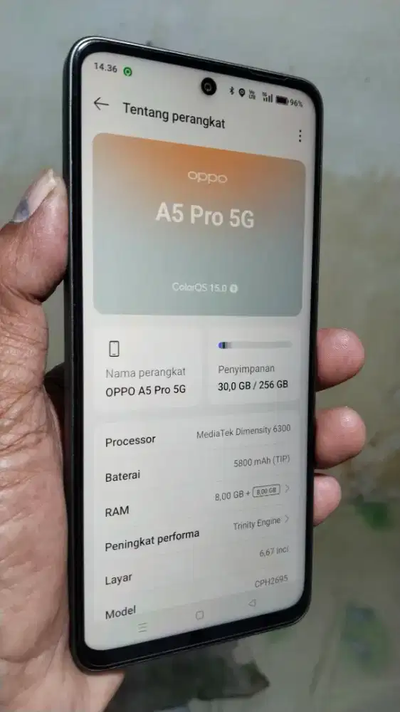 Oppo A5 Pro 5G 8/256 Mulus