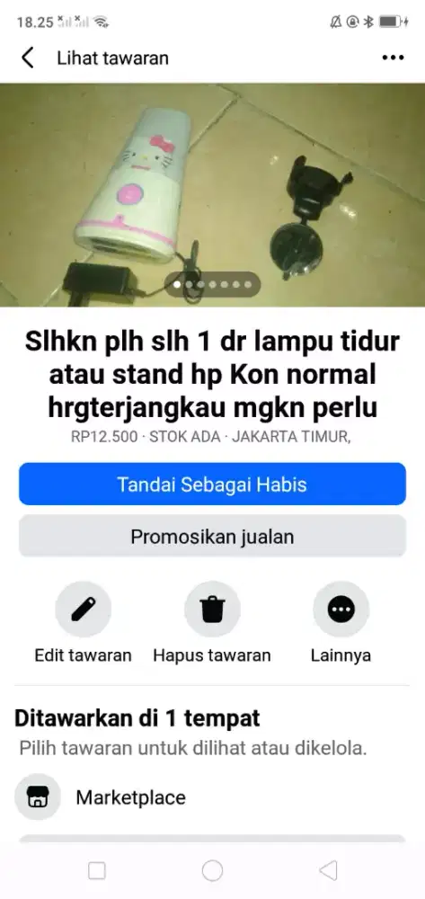 Slhkn lh slh 1 dr lampu let kmr TDR atau sblh nya hrg murah mgkn perlu