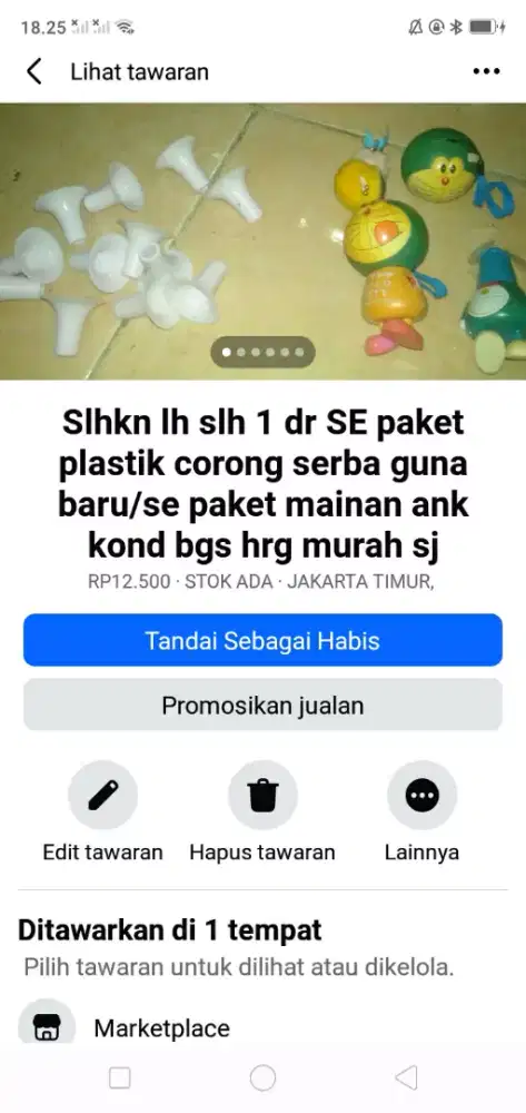 Slhkn plh slh 1 paket dr mainan ank2 atau sblh nya mgkn. Tertarik kali