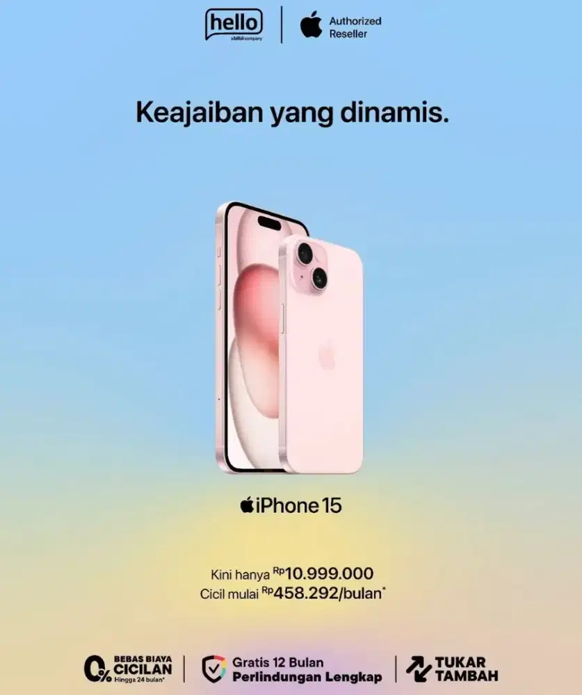 Iphone 15 Garansi resmi by Blibli