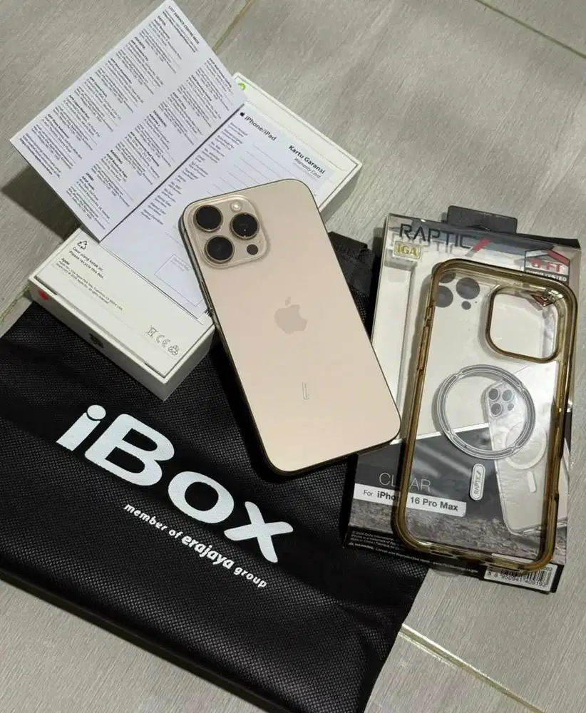 Iphone 16 Pro Max 512 Gb Ex Resmi Ibox Warna Desset Titanium