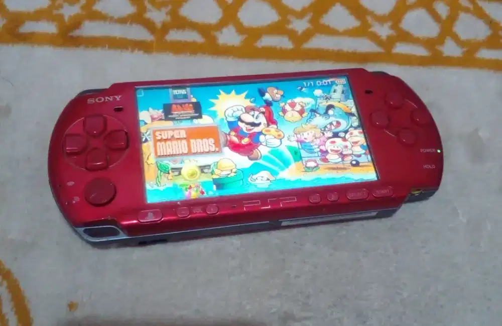 Lengkap Psp sony 3000 red ferari full 50 game mulus lancar siap main