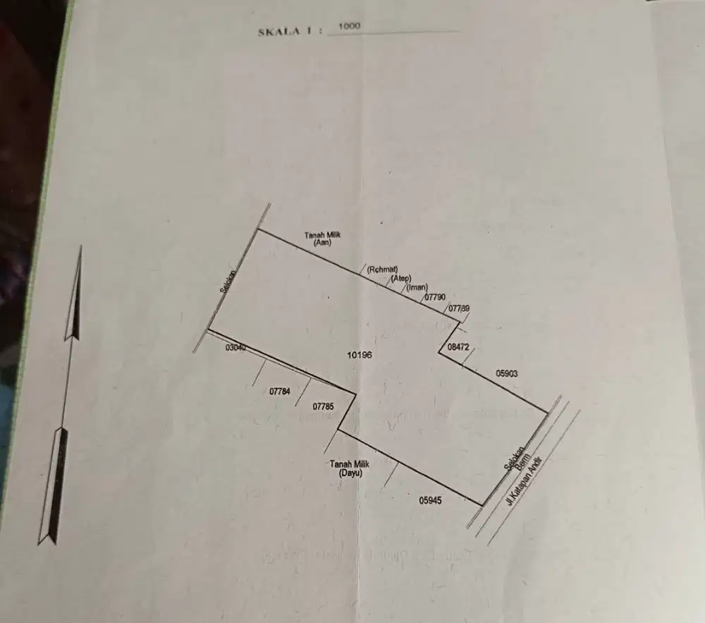 Tanah Strategis Pinggir Jalan – Sangkan Hurip, Katapang, Kab Bandung