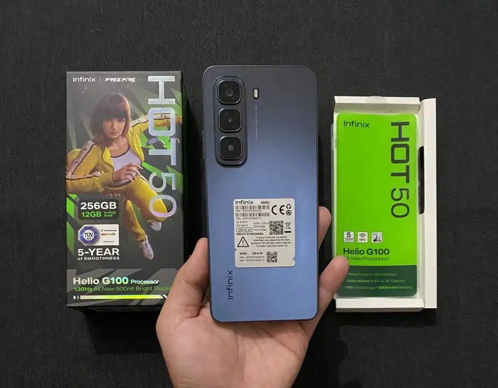 Infinix HOT 50 6/256 Fullsheet Mulus Garansi 2026