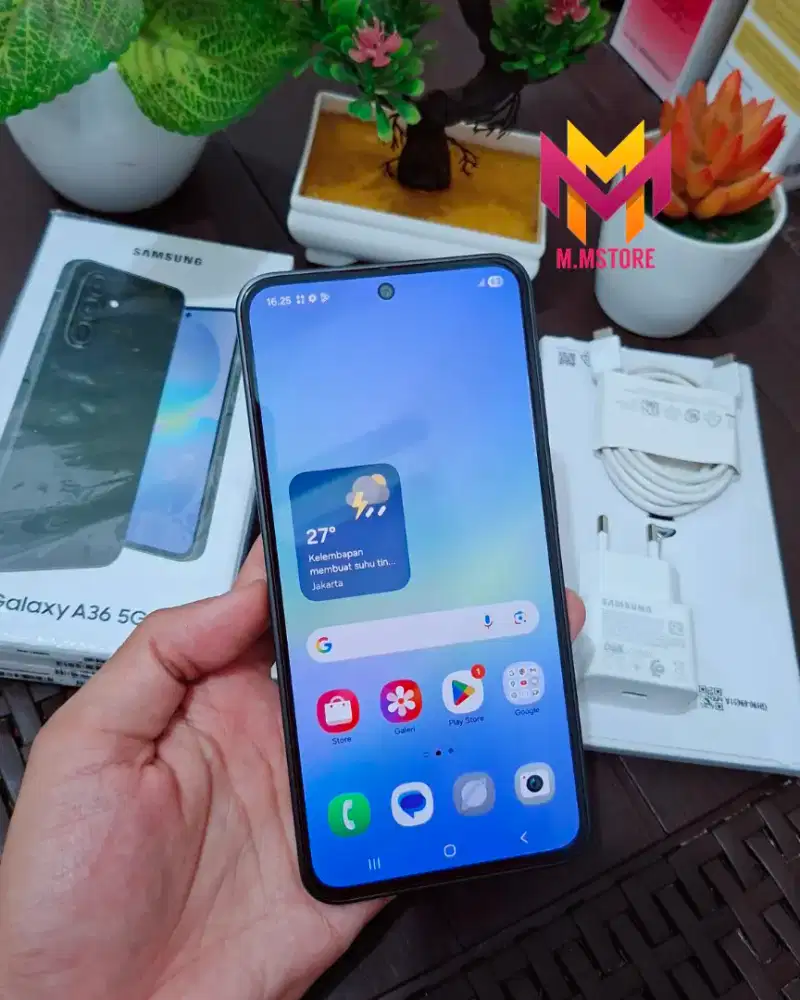 Samsung Galaxy A36 Ram 8/256 Black Graphite baru buka Box GaransiAktif