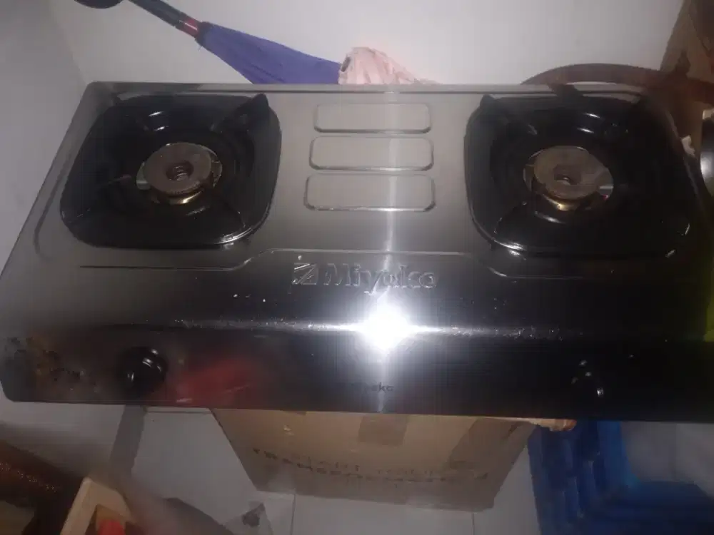 KOMPOR GAS MIYAKO 2TUNGKU 2BULAN PAKAI