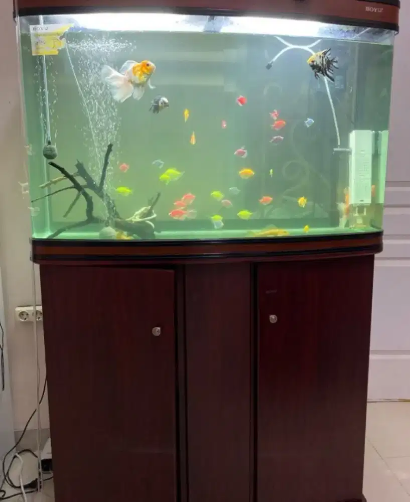 Aquarium dan Cabinet 1 Set BOYU Panjang 100cm