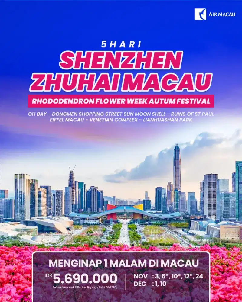 Tour ke China Berangkat 12 Nov 2025