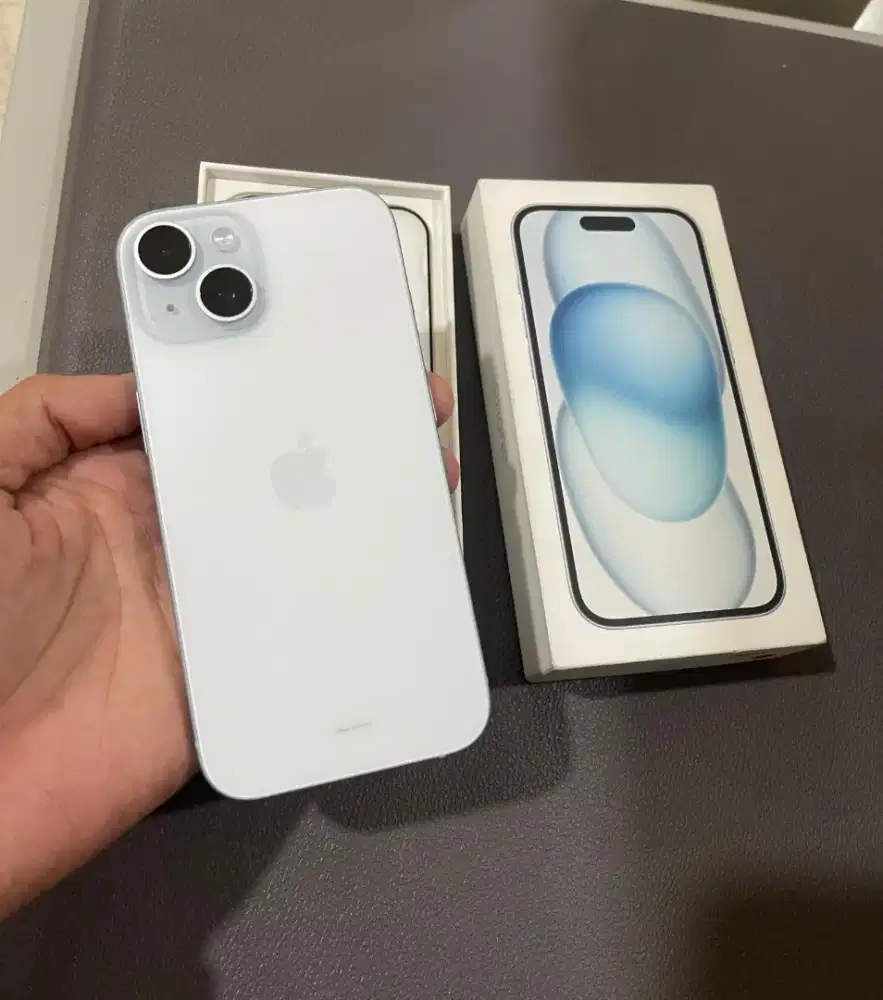 Iphone 15 ibox 128gb rasa baru mulus lengkap noken garansi aktif