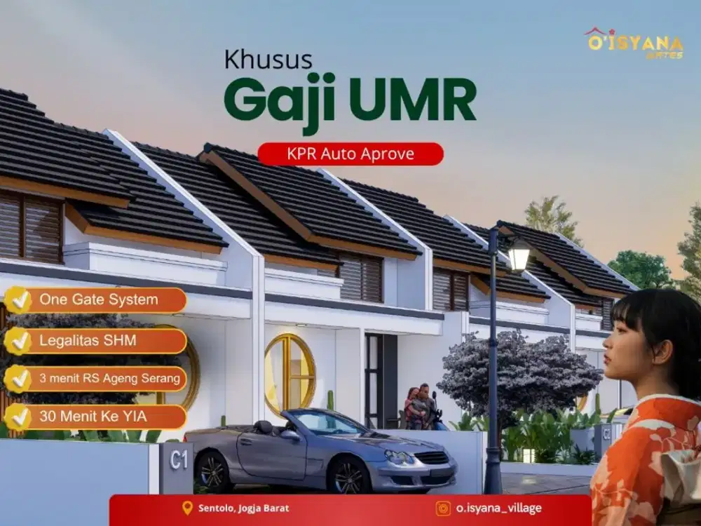 RUMAH ALA JEPANG KULONPROGO JOGJA KAWASAN INDUSTRI SENTOLO MURAH