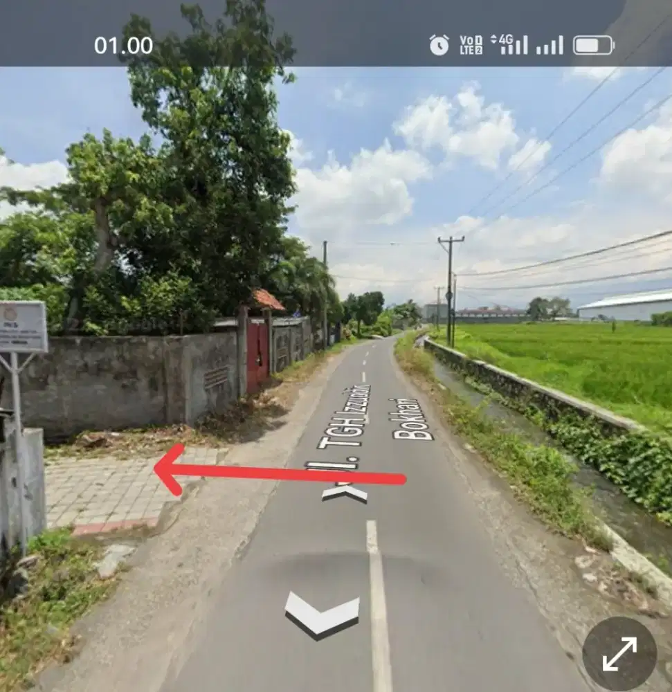 tanah bertais beserta bangunan