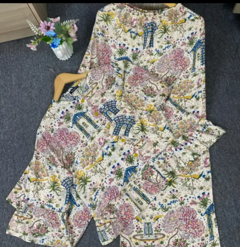 Stelan baju tidur bahan rayon