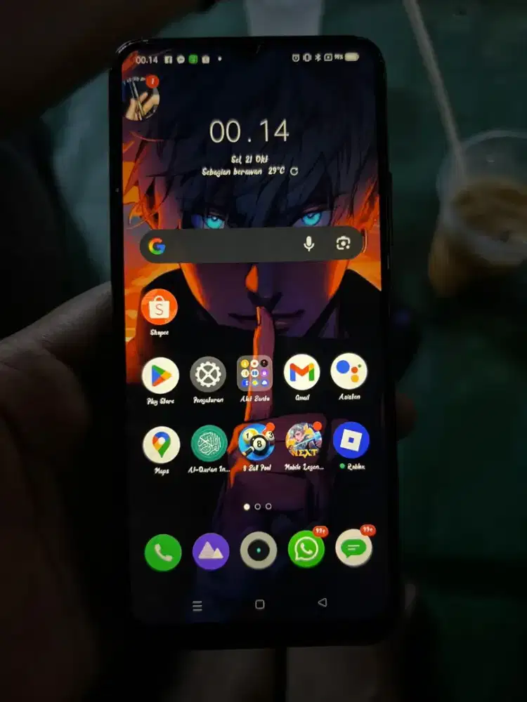 Realme narzo 30a 4/64 box ada sampe nota pembelian ada.