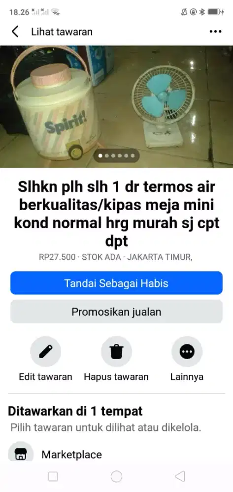 Slhkn plh slh 1 dr termos air minum atau sblh nya mgkn ada yg perlu