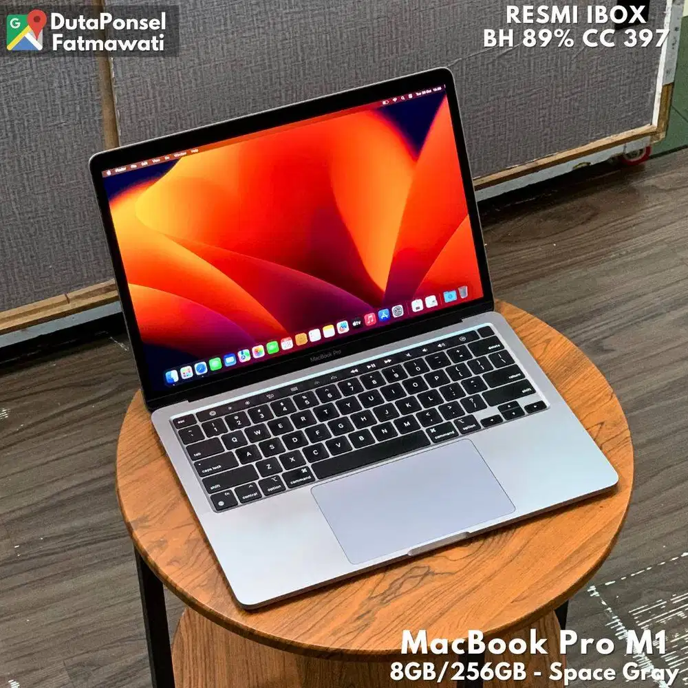 MACBOOK PRO M1 13’’ CHIP M1 256GB SPACE GRAY EX IBOX PEMBELIAN 2022