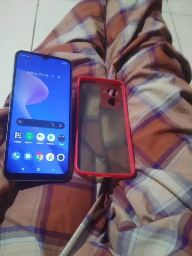 Hp realme c33 ram 4+4 internal 128(hp aja)