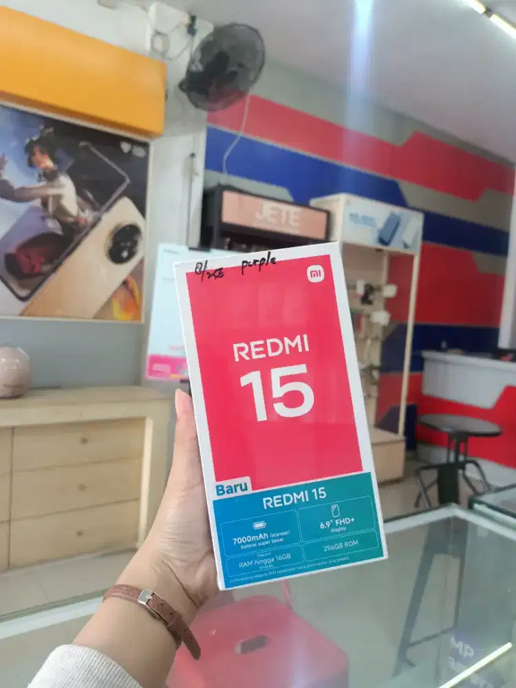 Ready Redmi 15 ram 8/128 BARANG BARU NO REPACK
