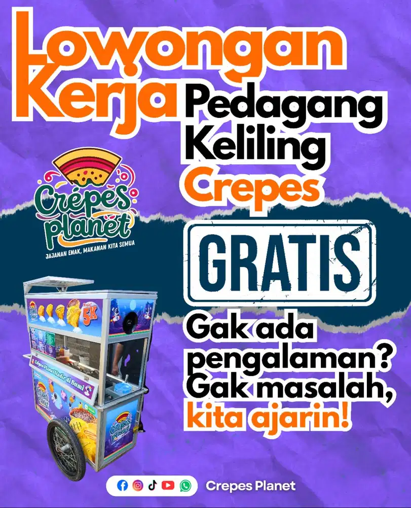 PEDAGANG KELILING CREPES PLANET