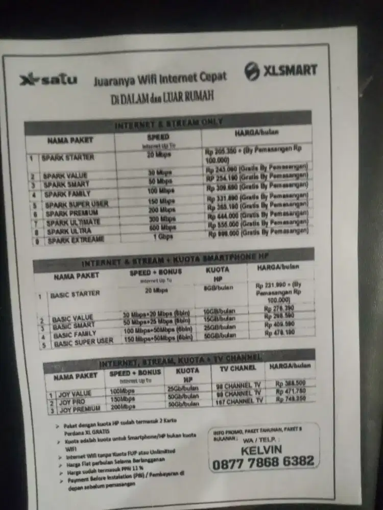 Wifi XL Satu Jatim