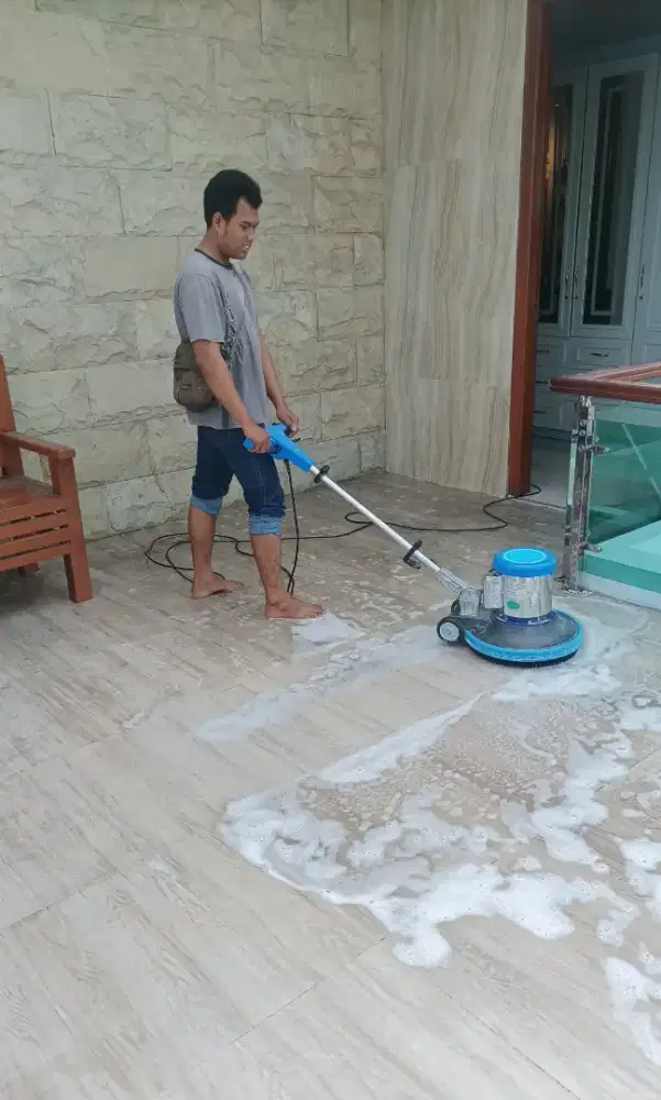 Jasa Poles Lantai Marmer Terazo Tegel Acian Beton Granit Andersit DLL