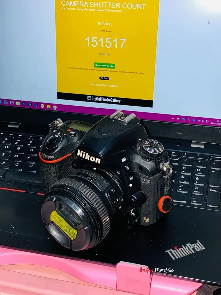 Nikon D750 + 2 Batre + 2 lensa