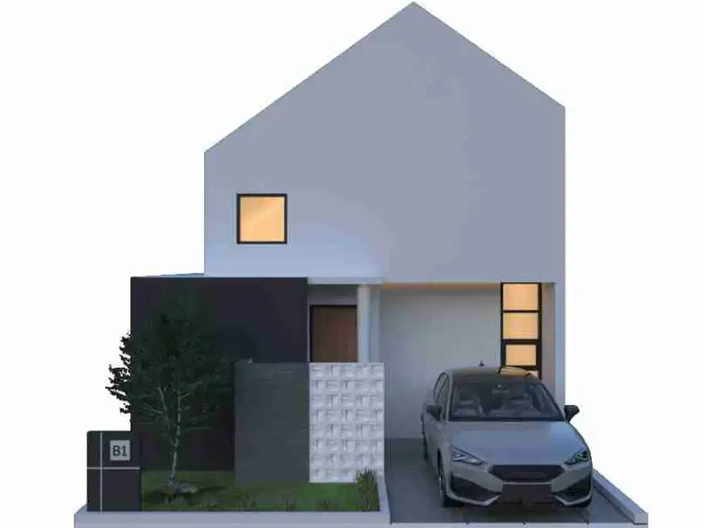 Rumah mezzanine siap huni Tajur halang murah 3 kamar tidur KPR strategis ke stasiun Bojong gede Bogor