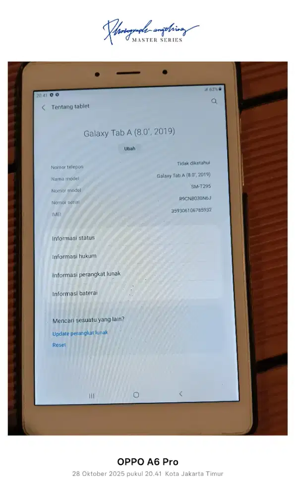 Samsung tablet A 8 2019
