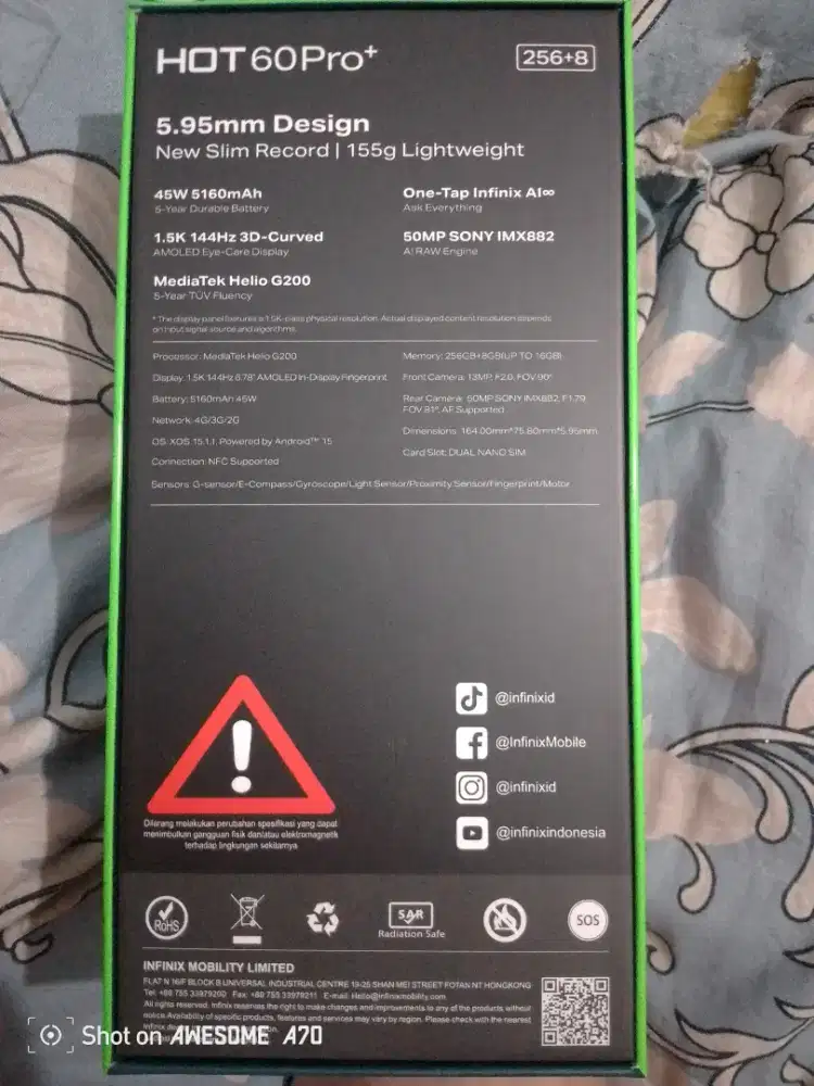 HP Infinix hot 60 pro plus