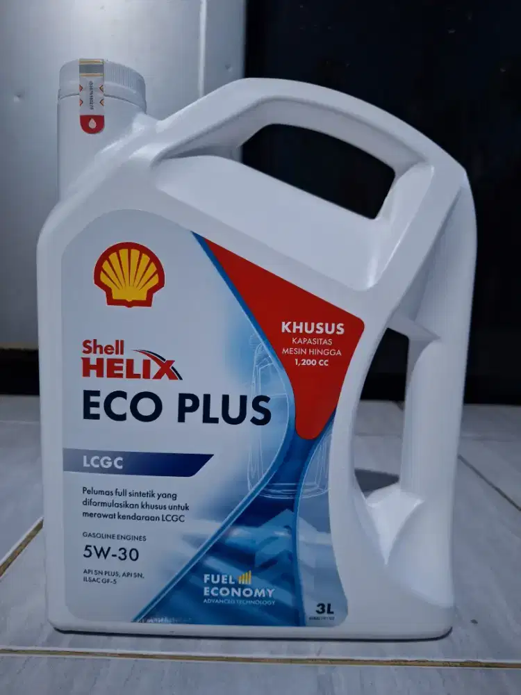 Oli mobil Shell helix ECO PLUS 5W-30 3L ORIGINAL.
