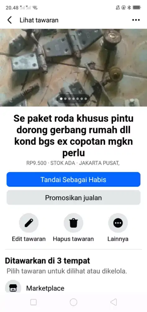 Se paket roda khusus pintu gerbang rumah kond bgs mgkn ada yg perlu