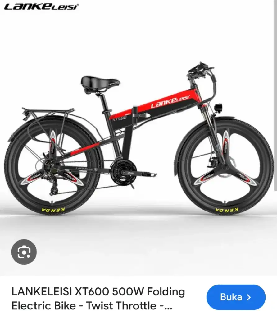 Sepeda Listrik MTB Lankeleisi 500watt Lithium