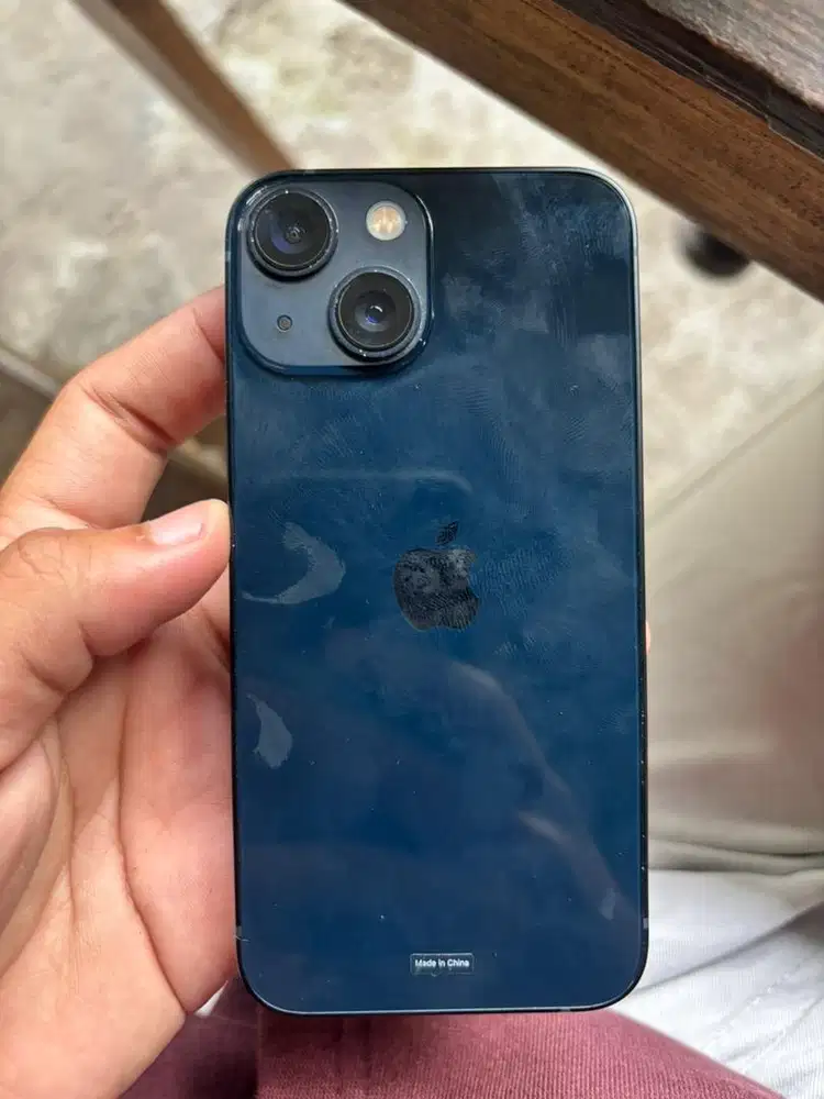 iPhone 13 mini 128GB — Rusak Layar (Green Screen), icloud aman